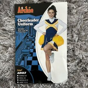 Archie Cheerleader Uniform, Dress and Crop Top. Size S 4-6